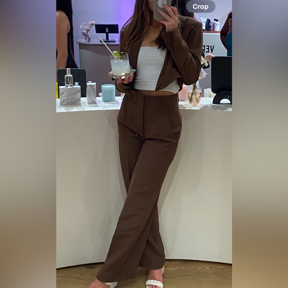 Zara two piece brown suite - XS